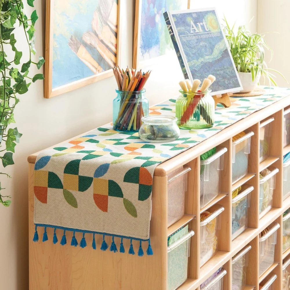 Abstract Petal Decorative Runner