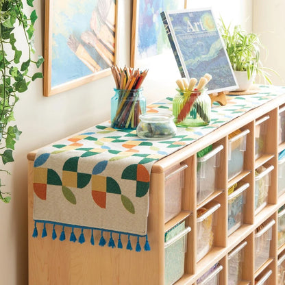 Abstract Petal Decorative Runner