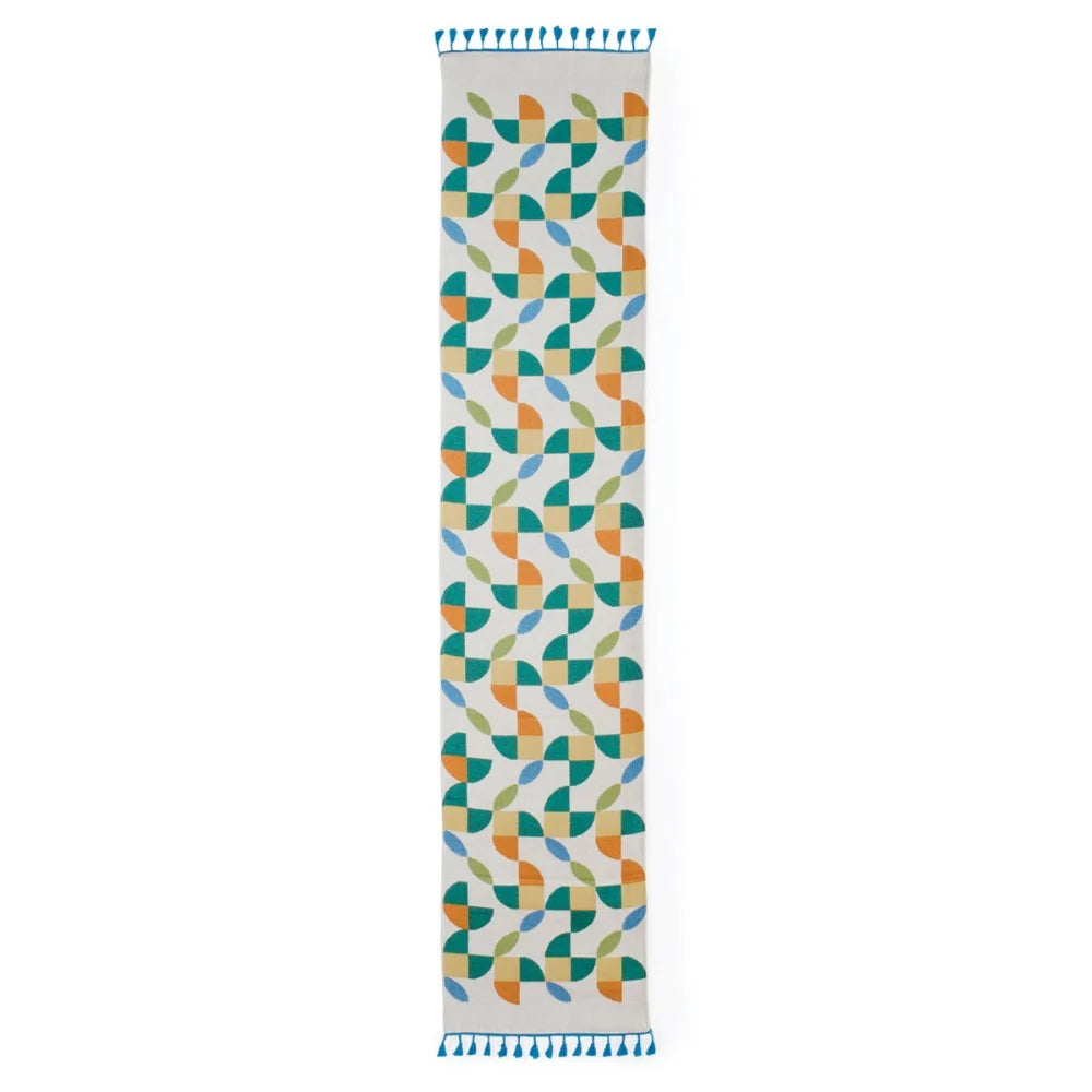Abstract Petal Decorative Runner