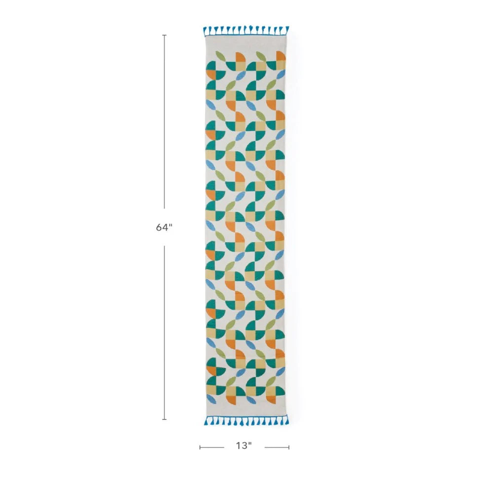 Abstract Petal Decorative Runner